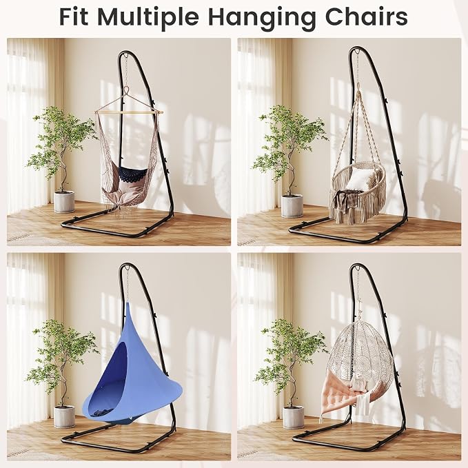 Giantex Hammock Stand for Outside, Heavy-Duty Metal Swing Stand - Image 6