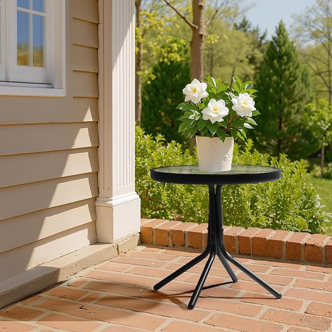 VINGLI Outdoor Side Table, Weatherproof Small Tables - Image 9