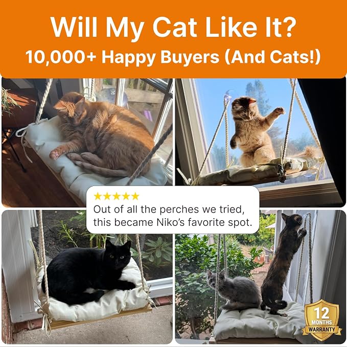 Cat Window Perch with Industrial-Grade Suction Cups - Image 9