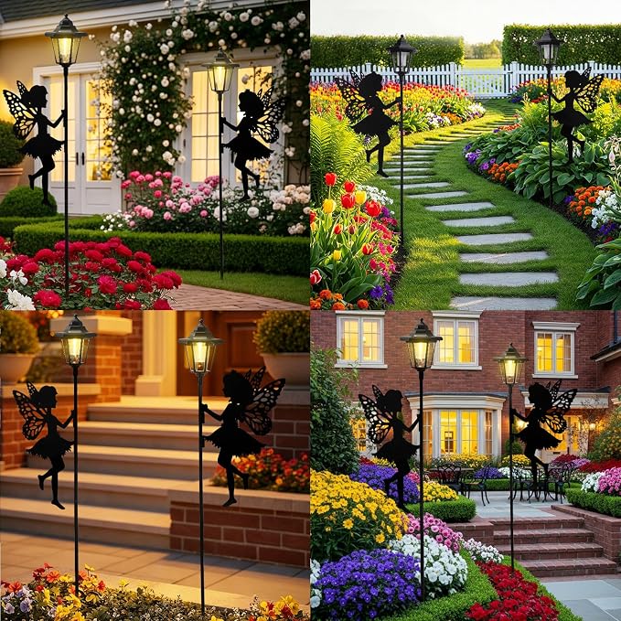 ZKLiLi Fairy Solar Garden Light, Outdoor Garden Fairy Decor Waterproof Large - Image 6
