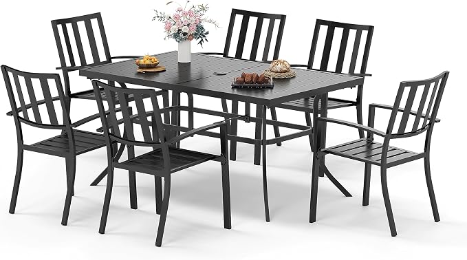 Sophia & William Patio Table and Chairs Set, Outdoor Dining Set by SophiaWilliam