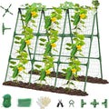 51" x 53" Cucumber Trellis for Raised Bed, A-Frame Garden Trellis for Climbing by MQHUAYU