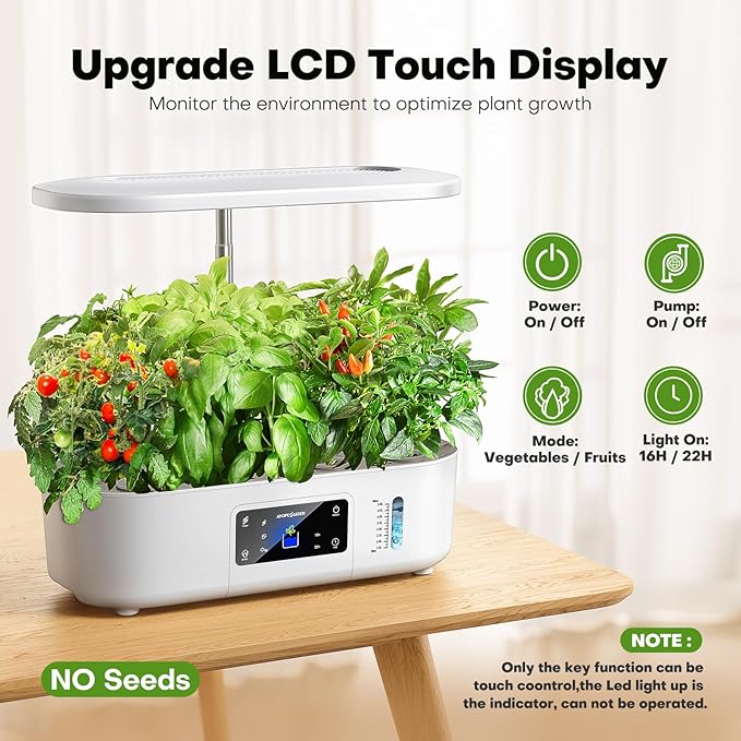 Ahopegarden Hydroponics Growing System Kit Indoor Herb Garden - Image 4