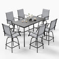 Sophia & William Outdoor Bar Set, Patio Bar Table and Chairs Set Patio Dining by SophiaWilliam