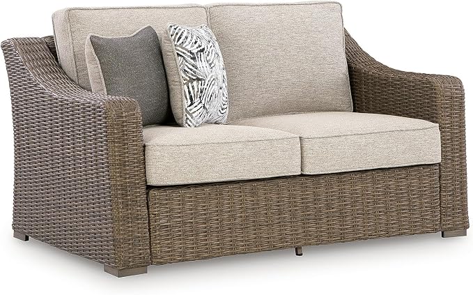 Signature Design by Ashley Carmel Bay Casual Outdoor Loveseat - Image 2