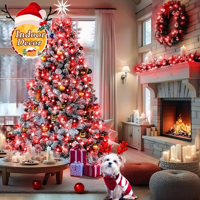 KNONEW 403ft 1000 LED String Lights Outdoor Christmas Lights 8 Modes & Timer - Image 2