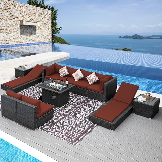 NICESOUL 11-Piece Patio Furniture by NICESOUL