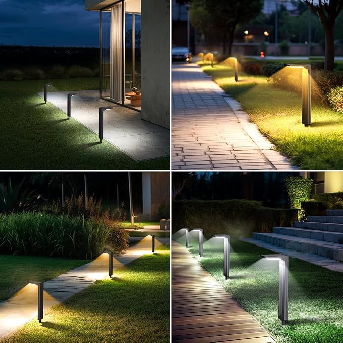 Sunvivo Solar Pathway Lights, 2 Modes, Bright Solar Path Lights Outdoor - Image 7