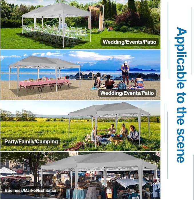 COBIZI 10x20 Pop Up Canopy Tent - Image 9