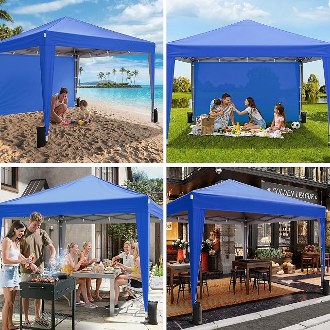 10x10 Pop Up Canopy with Sidewalls, Outdoor Instant Canopy Tent with Carry Bag - Image 5