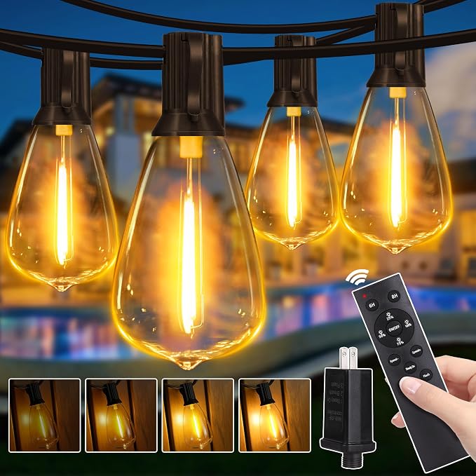 Outdoor String Lights Dimmable by GuhopeLighting