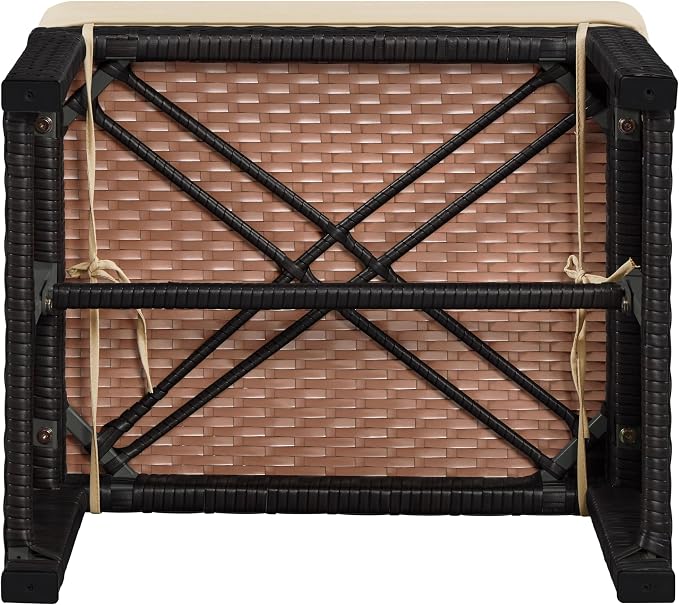 Yaheetech Wicker Ottomans - Image 9