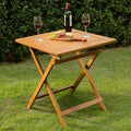 IDZO Legolas FSC Acacia Wooden Folding Table, Heavy Duty 270lbs Capacity by Idzo