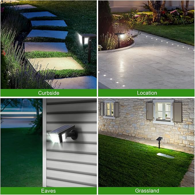 Solar Spot Lights Outdoor, 53 LEDs IP65 Waterproof Solar Lights Outdoor - Image 4