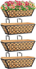Riare 4 Pack 16 Inch Window Boxes Planters by Riare