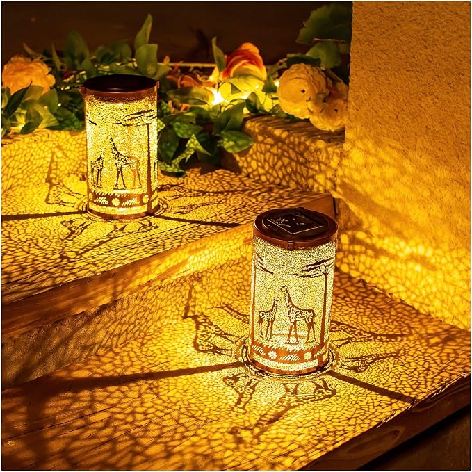 Giraffe Solar Lanterns Outdoor Waterproof Hanging Solar Lights Giraffe Gifts - Image 2