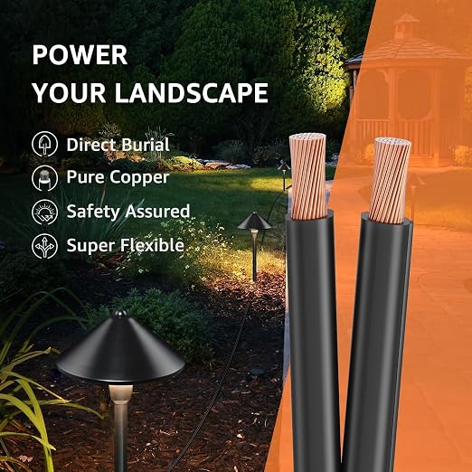 SUNVIE 14/2 Low Voltage Landscape Lighting Wire 250FT - Image 9