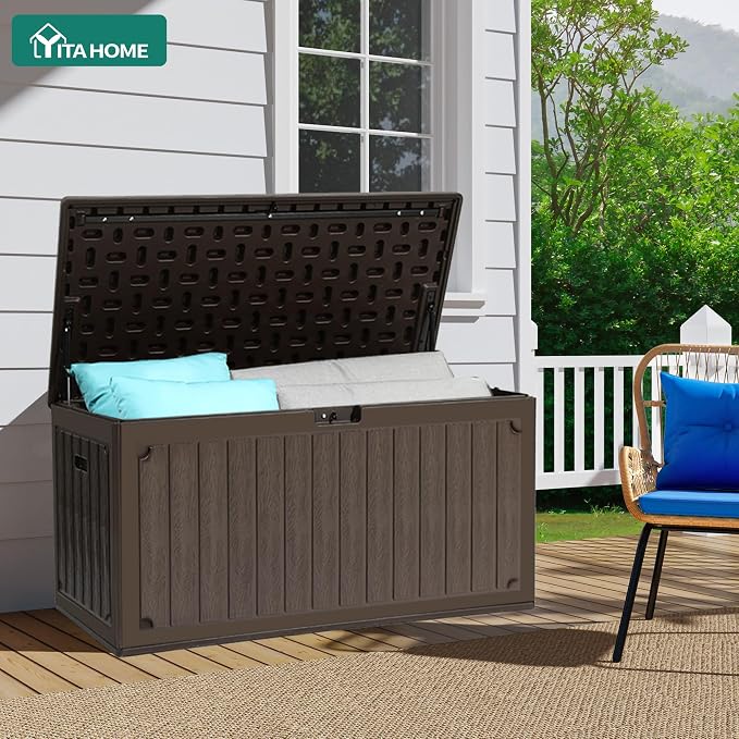 YITAHOME 90 Gallon Double-Wall Deck Box - Image 6
