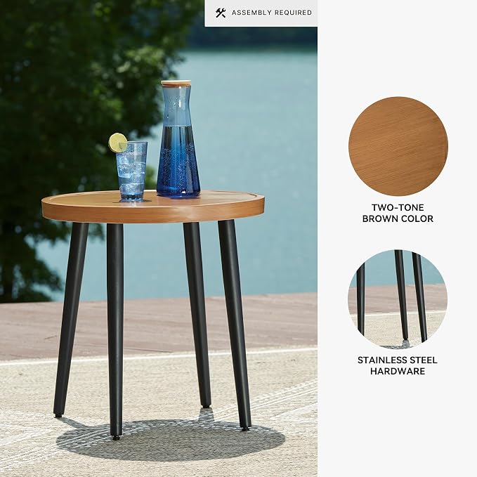Signature Design by Ashley Horizon Hall Casual Outdoor End Table - Image 3