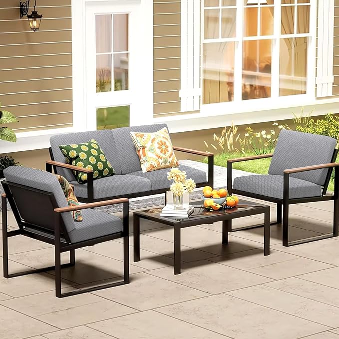 8Pcs Patio Cushion Covers, Outdoor Cushions Covers, Stretch Cushion Covers - Image 6