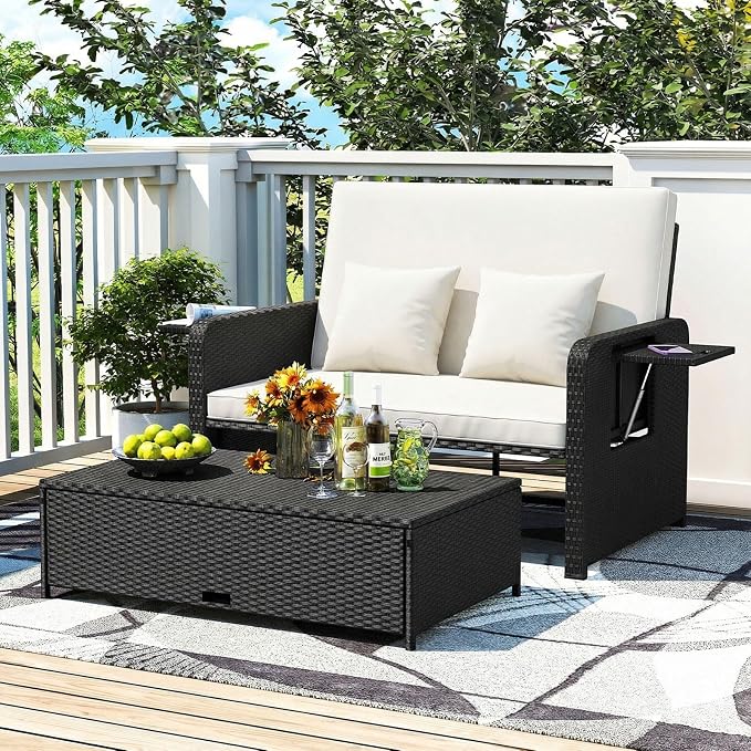 RELAX4LIFE Wicker Patio Outdoor Daybed - Image 2