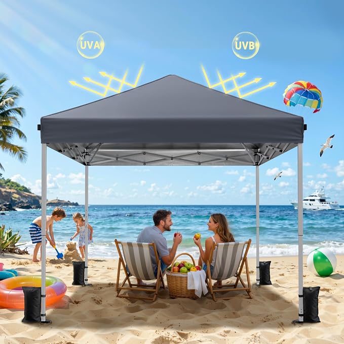 10x10 Pop Up Canopy Tent, Instant Setup Portable Canopy - Image 5