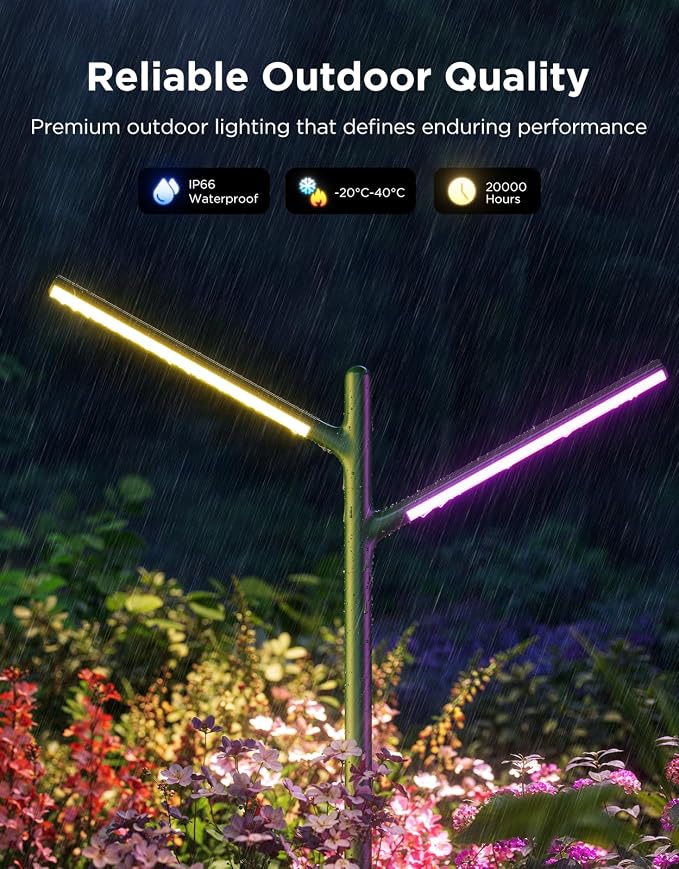 Govee Outdoor Garden Lights 2 Pack, RGBWWIC Smart LED Pathway Lights - Image 7