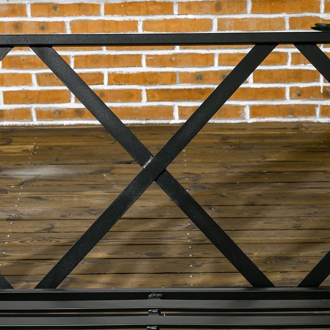 Outsunny 3-Seat Patio Swing Chair, Porch Swing Glider - Image 9