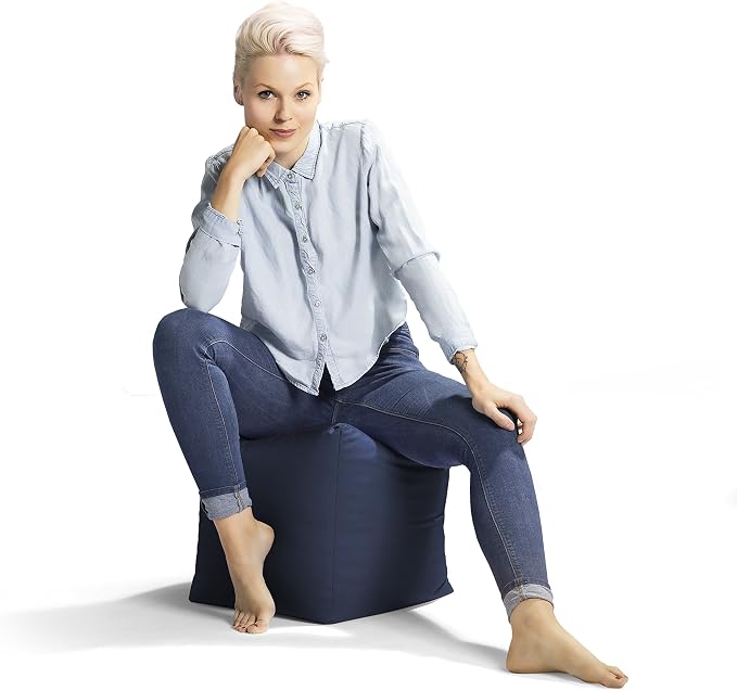 Gouchee Home Cube Brava Pouf Ottoman Foot Rest - Image 5