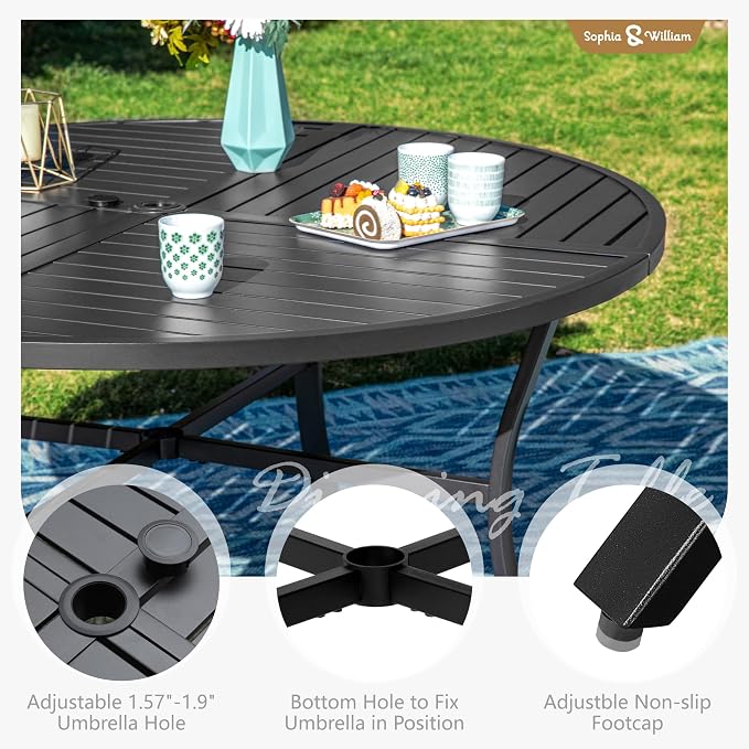 Sophia and William Patio Dining Set - Image 8