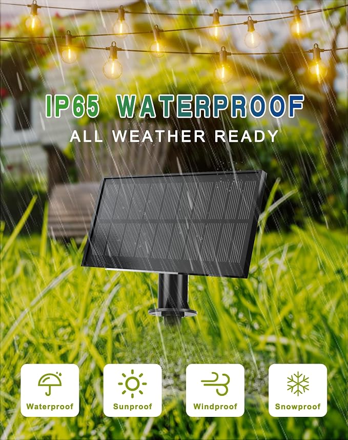 Solar String Lights Outdoor Waterproof 50FT - Image 3