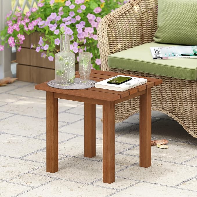 Furinno TIOMAN Patio Table, Outdoor Side Table, Patio End Table, Coffee Table - Image 2