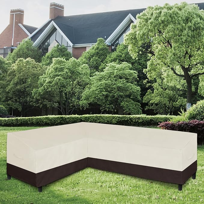 Easy-Going Patio L-Shaped Sectional Sofa Cover, Waterproof Outdoor Sectional - Image 2