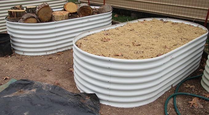 A ANLEOLIFE 4-Pack 6X3X2ft & 8X4X2ft Deep Root Galvanized Raised Garden Beds - Image 8