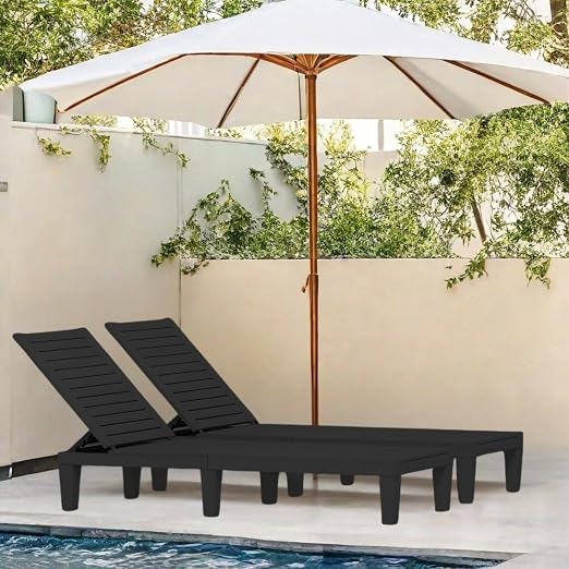 YITAHOME Patio Lounge Chair Set of 4, Outdoor Chaise Lounge - Image 4