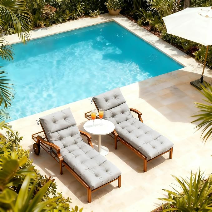 MTMR Chaise Lounge Cushion Outdoor, Non-Slip Chair Cushion - Image 3