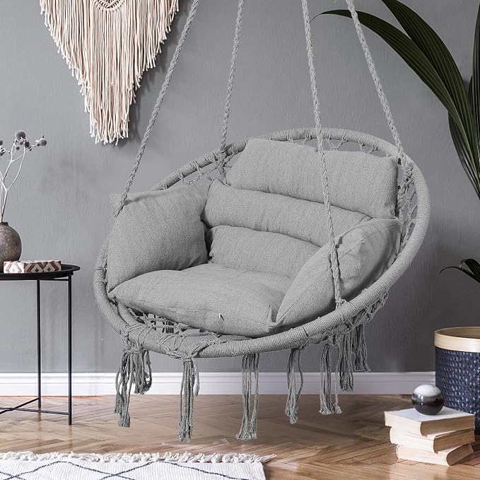 Goutime Hammock Chair, Macrame Hanging Swing Chairs - Image 9