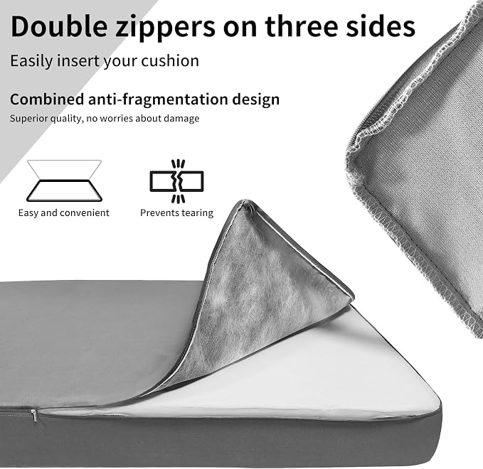 Olefin Twin Outdoor Porch Swing Bed Mattress Cover Waterproof, Twin Size Patio - Image 5