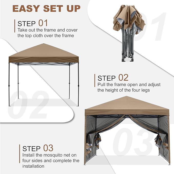 MASTERCANOPY Pop-Up Setup Outdoor Canopy - Image 4