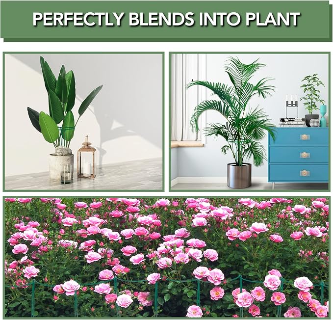 Joyhalo 6 Pack Plant Support Stakes, 16 Inch Peony Cages and Supports, Flower - Image 6
