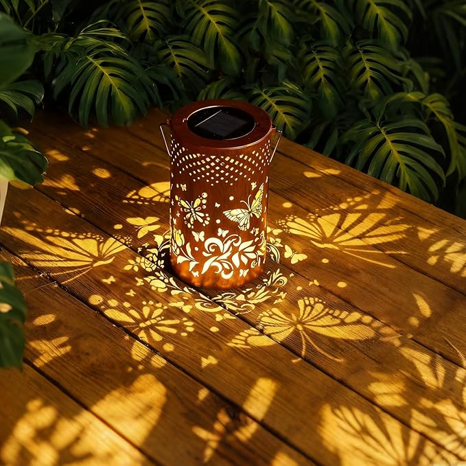 Butterfly Solar Lanterns Outdoor Waterproof Hanging Lights, Butterfly Gifts - Image 2