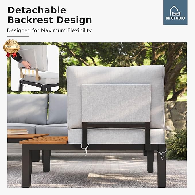 MFSTUDIO 8 Pieces Patio Furniture Set - Image 2