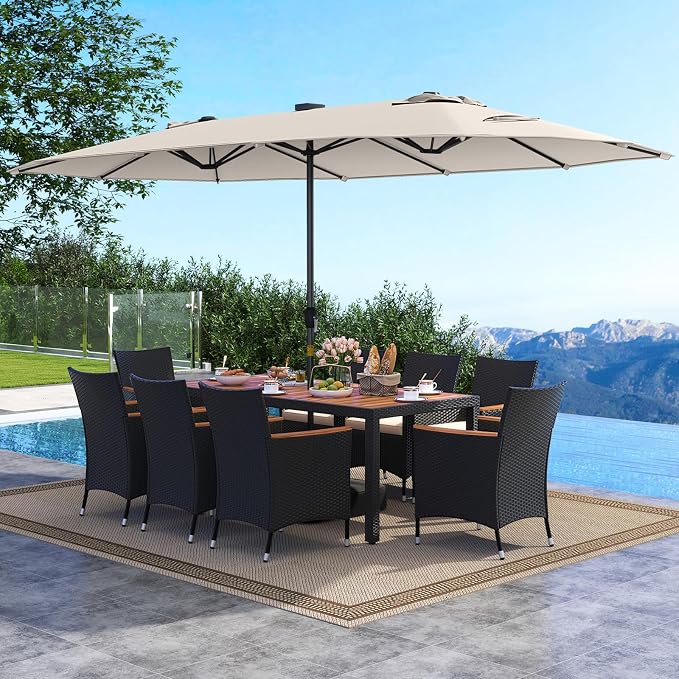 Tangkula 11 Pieces Patio Dining Set - Image 2