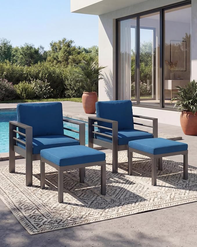 AECOJOY Aluminum Patio Furniture Armchair by AECOJOY