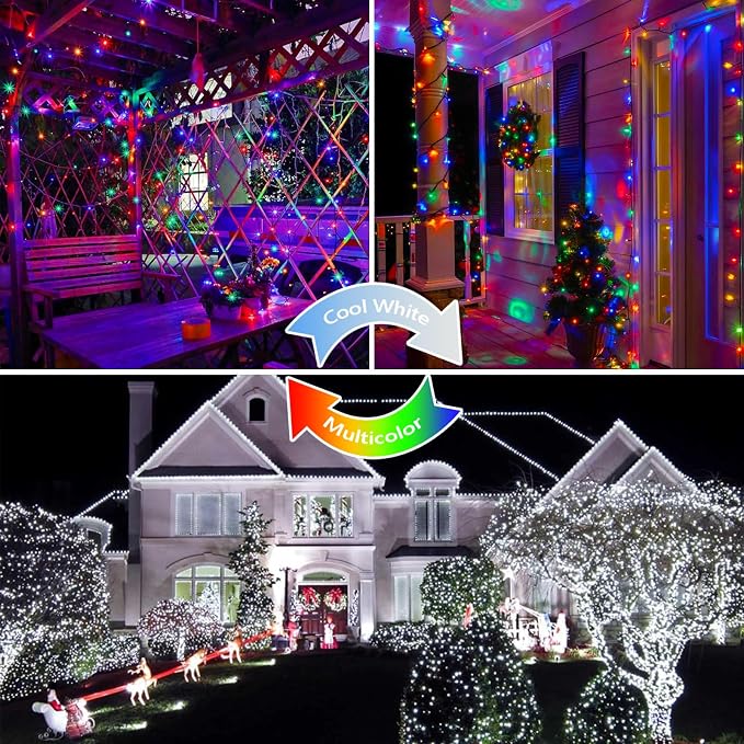 75.8 FT 200 LED Color Changing Christmas String Lights - Image 5