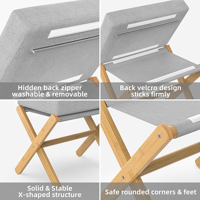 Foldable Foot Stool Ottoman, Modern Foot Rest - Image 4