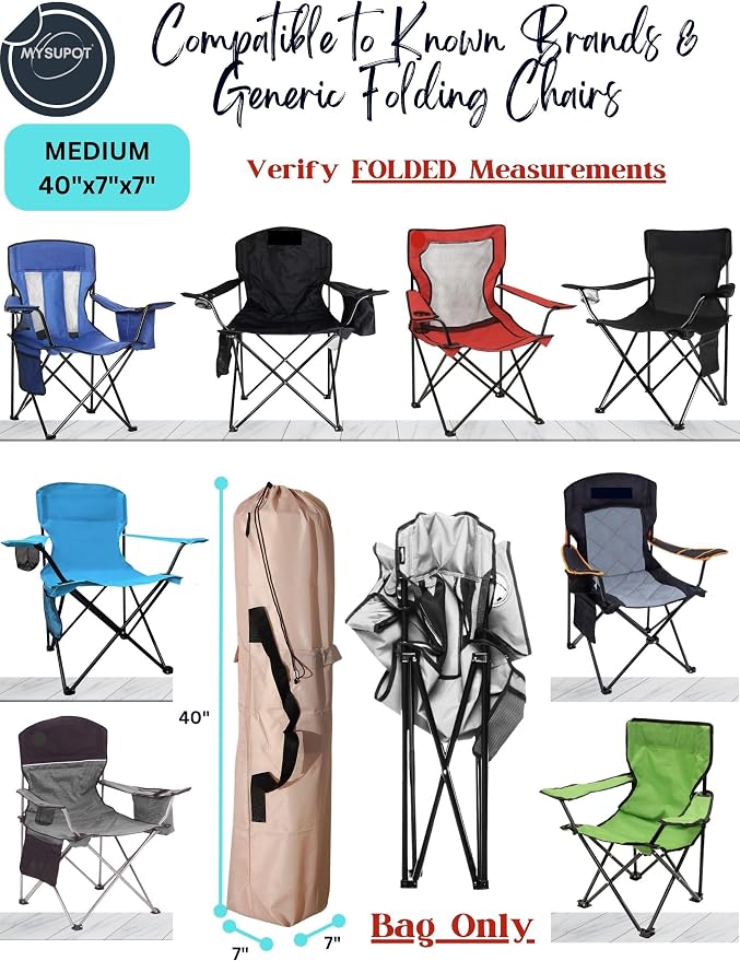 40"x7"x7" Replacement Bag for Folding Camping Chair, Camp Chairs, Yoga Mat - Image 4