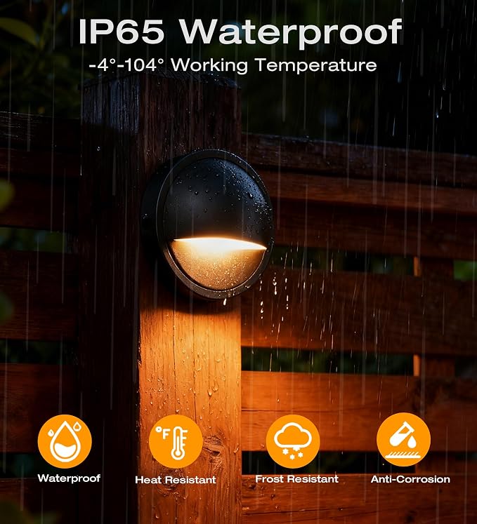 CLOUDY BAY 3CCT Low Voltage LED Deck Lights Outdoor, 2700K/3500K/5000K - Image 5