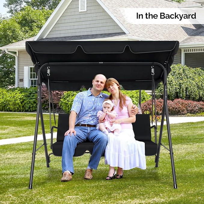 VINGLI 550 LBS Outdoor Porch Swing - Image 7