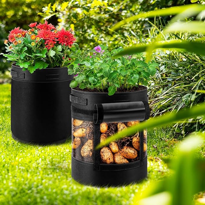 3 Pack 15 Gallon 360° Visibility Potato Grow Bags - Image 7
